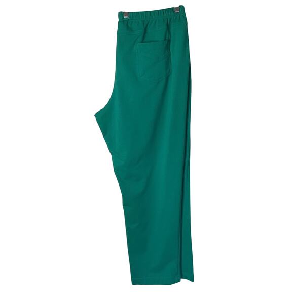 Links Green Elastic Waist 4 Pockets Stretch Career Party Travel Pants 1X (14) - Picture 1 of 7
